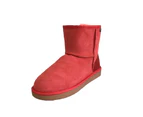 UGG Boots ankle 6"+ Classical Australian Shearing Sheepskin Premium Unisex - Red