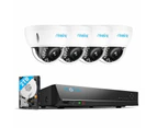 Reolink 4K PoE Outdoor Security Camera System with Spotlight RLK8-842D4-A