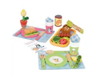 Bluey Dine in With Bluey Set Wooden Food Play