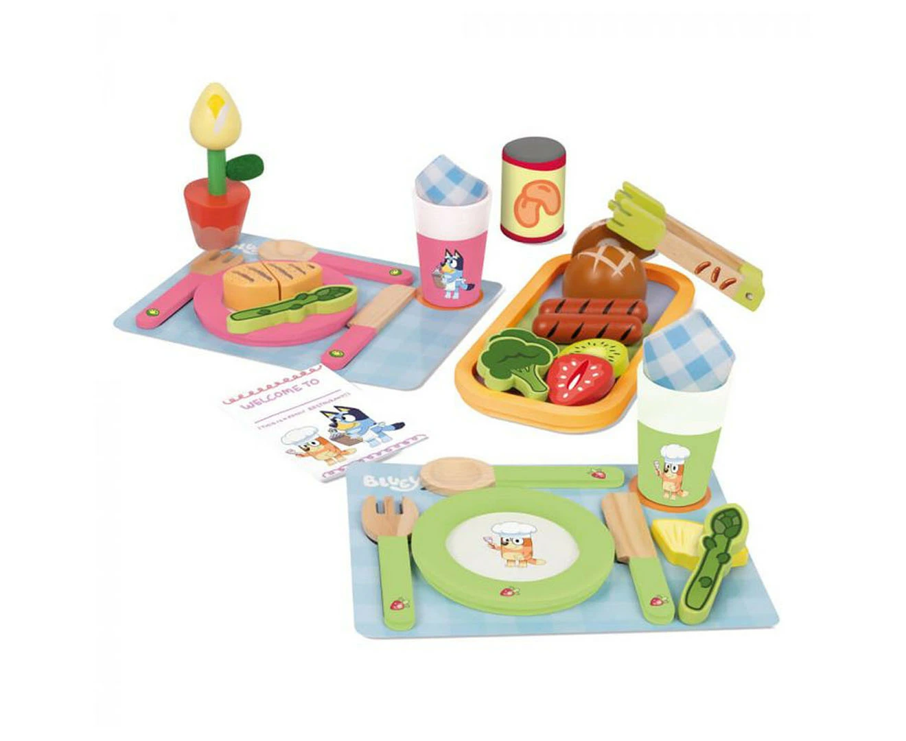 Bluey Wooden Dine-in With Bluey Playset