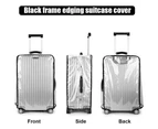 Full Transparent Luggage Cover  Protector Waterproof PVC Trolley Suitcase Cover 30"