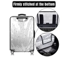 Full Transparent Luggage Cover  Protector Waterproof PVC Trolley Suitcase Cover 30"