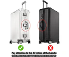 Full Transparent Luggage Cover  Protector Waterproof PVC Trolley Suitcase Cover 30"
