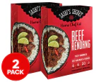 2 x Sashi's Secret Home Chef Kit Beef Rendang Curry 385g