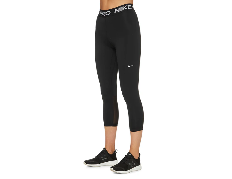 Nike Women's 365 Crop Tights / Leggings - Black