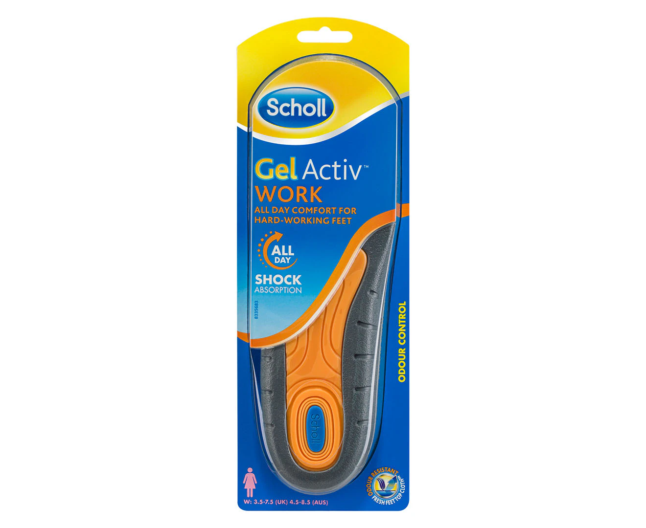 Scholl Women's Gel Activ Work Insoles 1 Pair