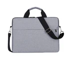 15.6 Inch Laptop Sleeve Case Briefcase Handbag Laptop Shoulder Bags Grey