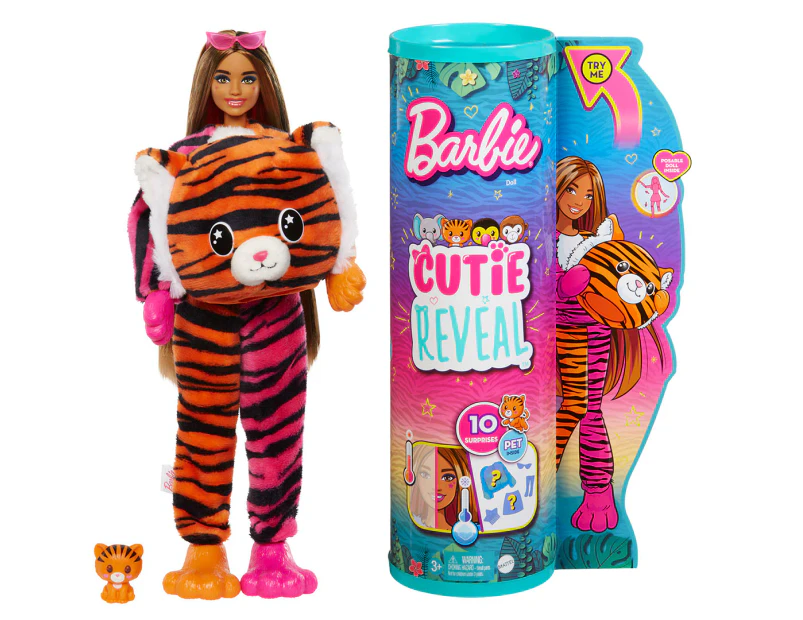 Barbie Cutie Reveal Jungle Series Tiger Doll Set