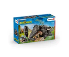 Schleich - Dinosaur Set With Cave Animal Playset