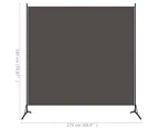 vidaXL Room Divider Anthracite 175x180 cm Fabric