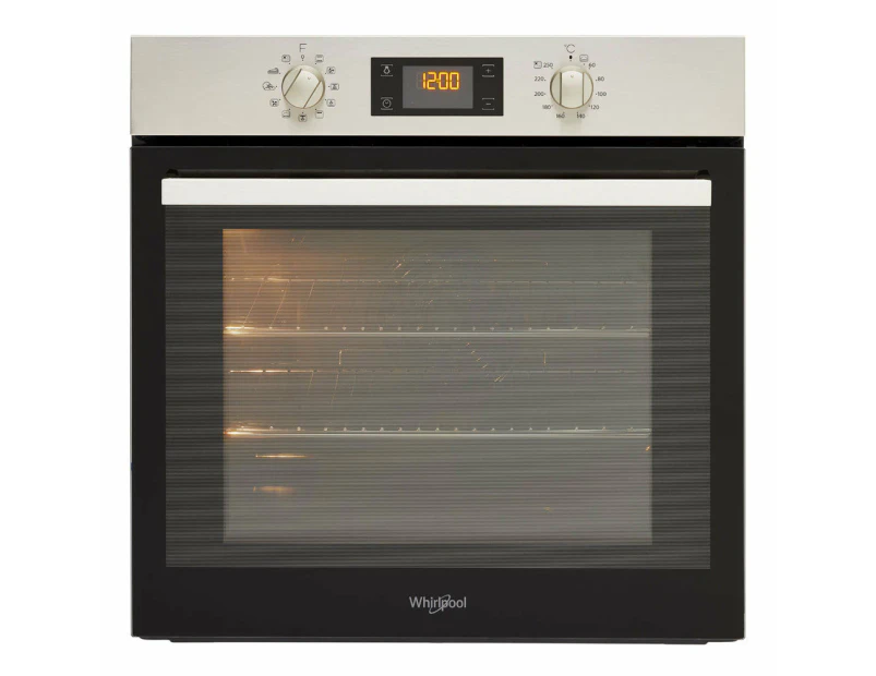 Whirlpool 60cm 71L 10 Function Pyrolytic Clean Built-In Oven (AKP3840PIXAUS)