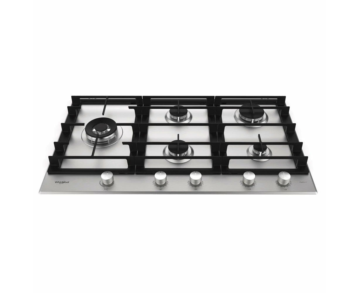 Whirlpool 90cm 5 Burner Stainless Steel Gas Cooktop (GMWL958IXLAUS)