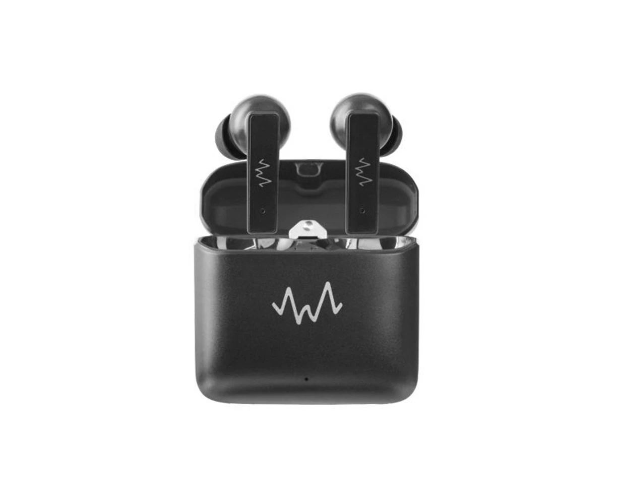 Wave Audio IPX4 BT True Wireless Earbuds Immersive Lite For Smartphones Black