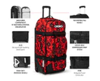 OGIO  Rig 9800 Travel Bag - Red Flower Party