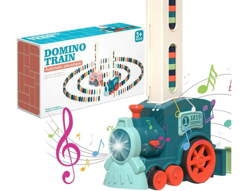 Automatic Domino Train Toy 2023 New Kids Electric Domino Train Set, Creative Domino Train Toy for Children, Automatic Laying Domino Brick Educational Toy