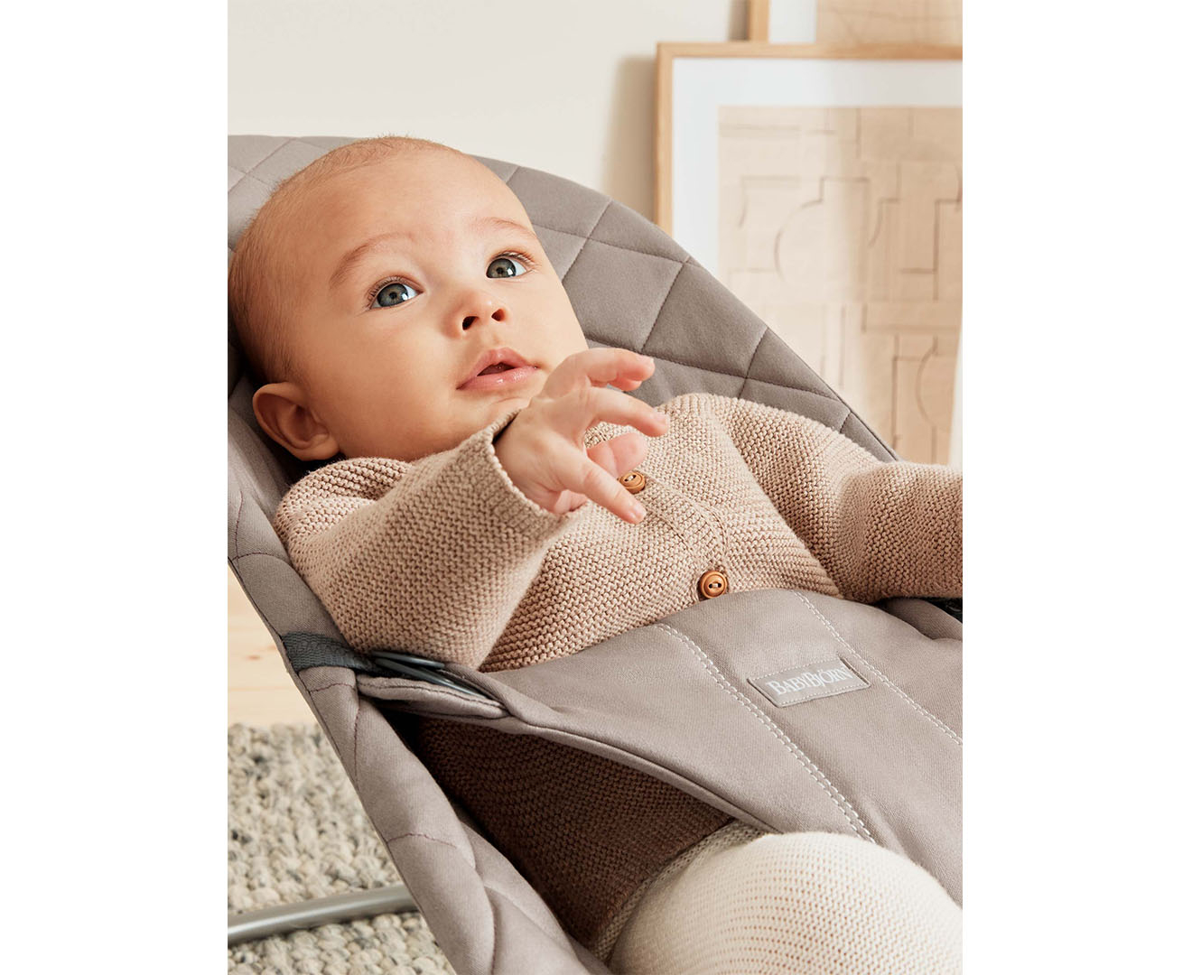 Baby bjorn bouncer bliss sales sand grey