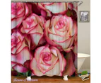 Shower Curtain 180cm(W) X 200cm(L) Only Rosy Roses