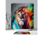 Shower Curtain 180cm(W) X 200cm(L) Only The Lion Chief