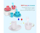 CUTE STONE Color Changing Kitchen Sink Toys Electric Dishwasher Playing Toy Kids