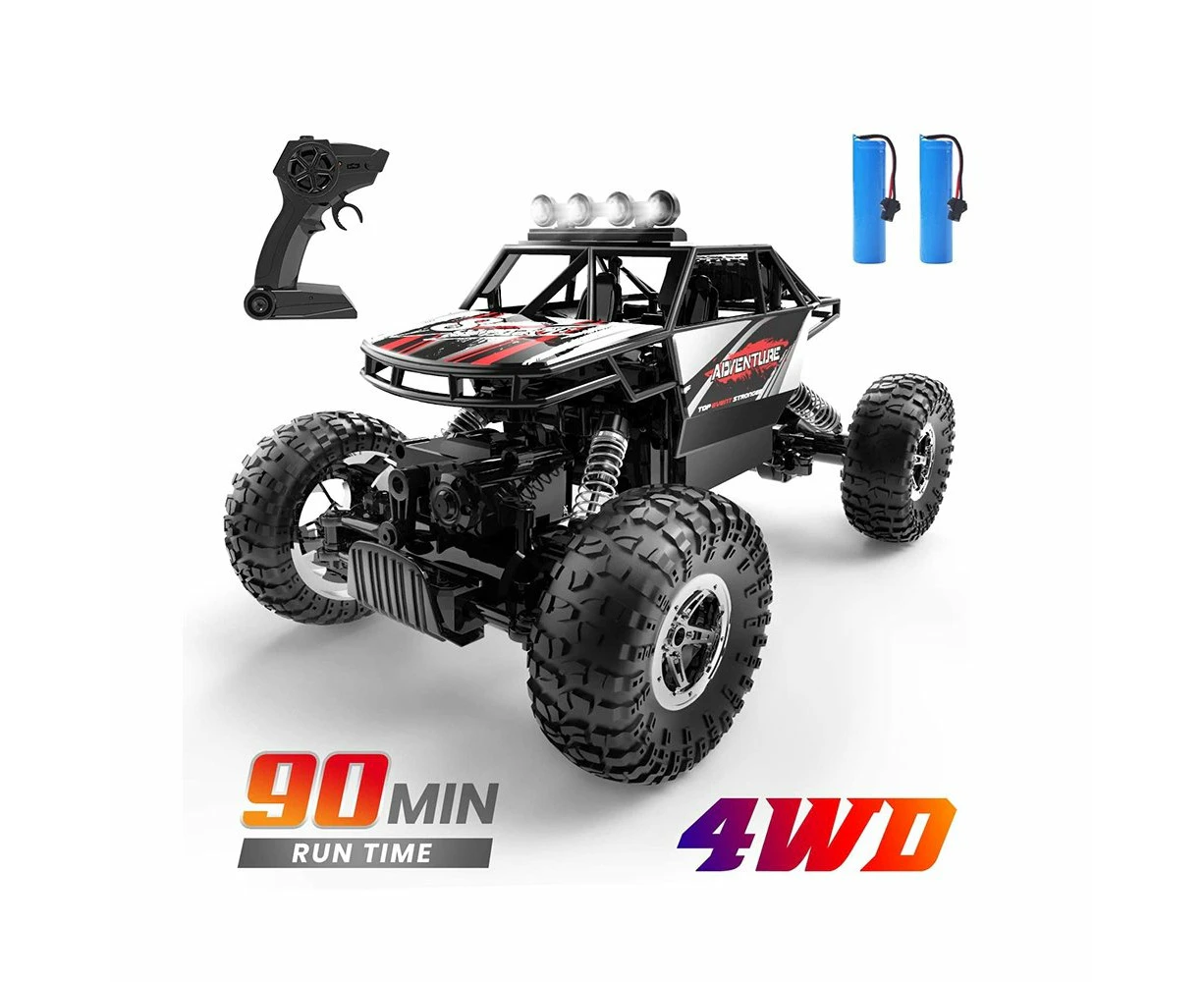 DEERC DE45 RC Car Remote Control 1:16 Scale 4WD Off Road Monster Truck 2 Battery