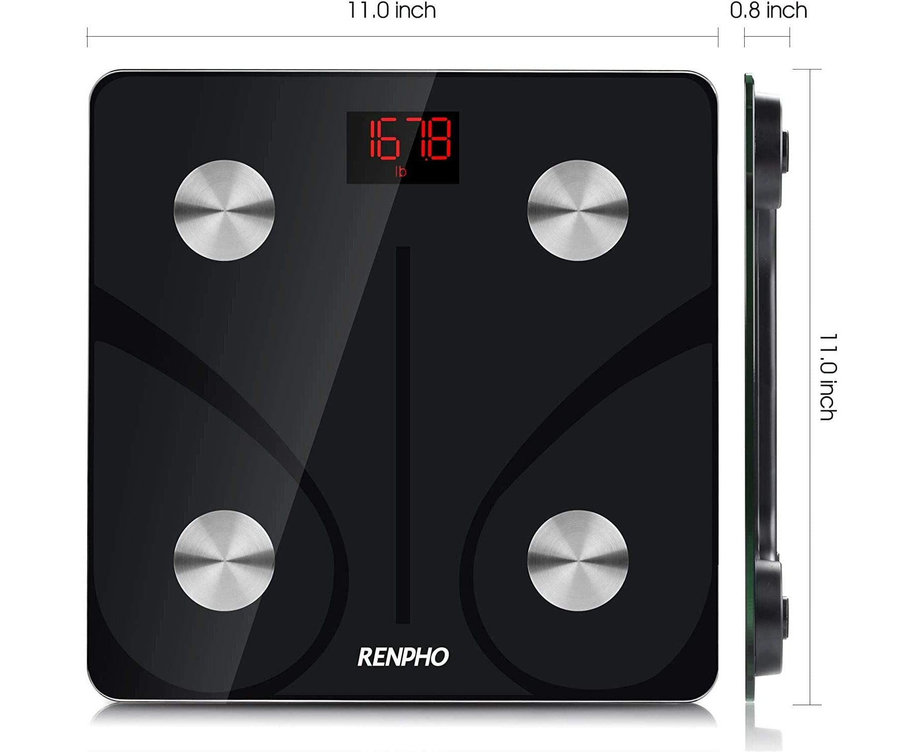RENPHO Bluetooth Body Fat Scale Smart BMI Scale Digital Bathroom Wireless Weight