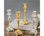 Candle Holder House Accessories Metal Candles for Decoration Gold Candlestick Stand Ornaments for Home New Year Decor Modern V22—3