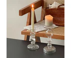 Candle Holders Home Decor Wedding Decoration Table Centerpieces Candelabros Glass Candlestick Holder Candle Stick Holder—Clear Large