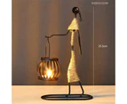 Metal candle holder home decor accessories Christmas Candlesticks for candles Decorative chandeliers candle wedding centerpieces—height 25.5cm