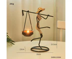 Metal candle holder home decor accessories Christmas Candlesticks for candles Decorative chandeliers candle wedding centerpieces—Light yellow