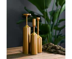 Simple Moments Metal Gold Plated Candle Holders High Quality Pillar Wedding Home Decoration Candlestick—Set A