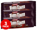3 x Arnott's Tim Tam Chocolate Biscuits Dark 200g