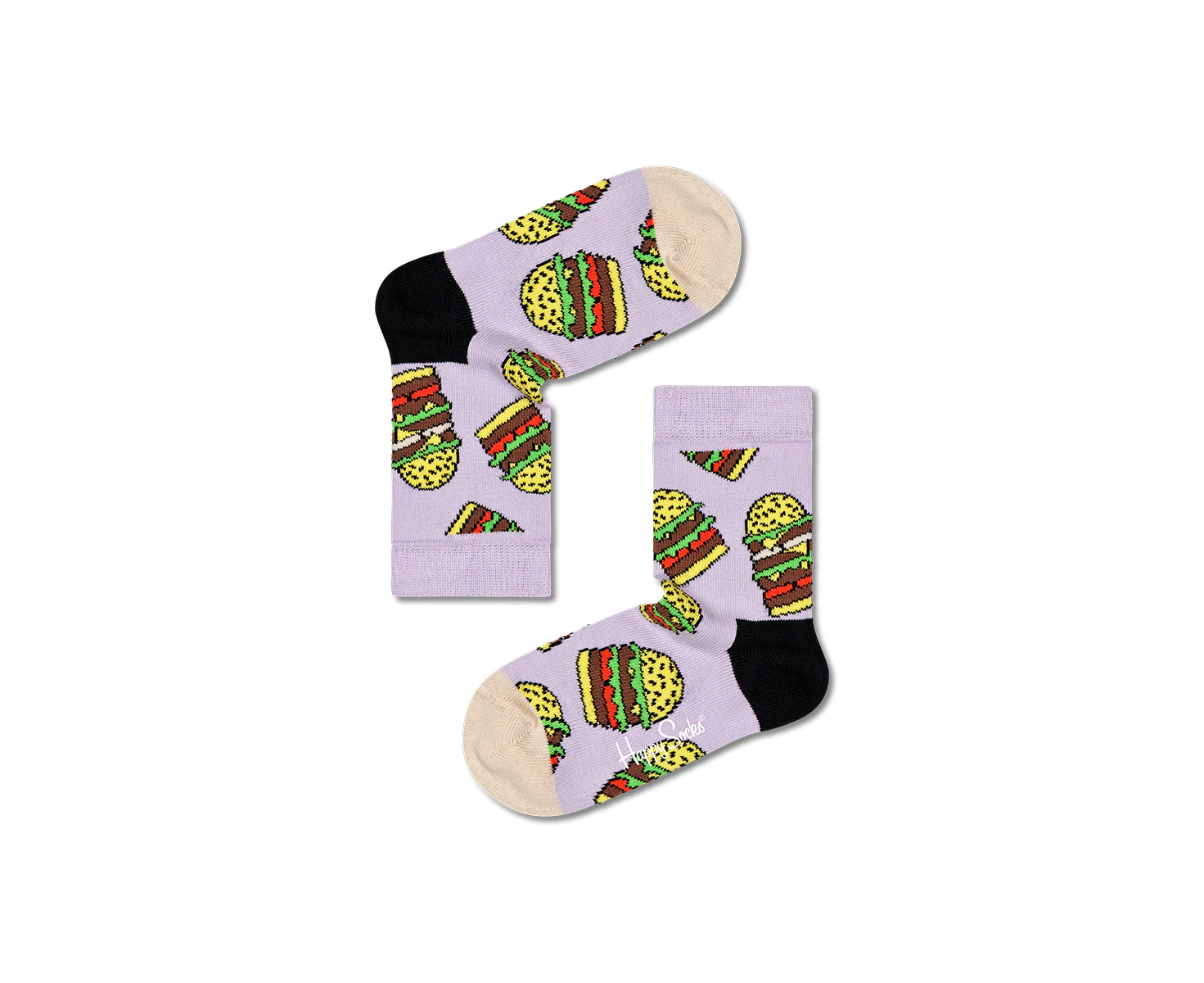 Happy Socks - Kids Hamburger Sock Mauve