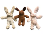 YES4PETS 3 x Pet Puppy Dog Toy Play Animal Plush Toy Soft Squeaky Bunny 25 cm Toy
