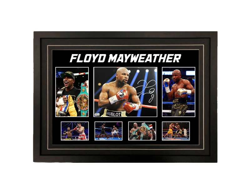Boxing - Floyd Mayweather Signed & Framed 11x14 Photo (Beckett Hologram)