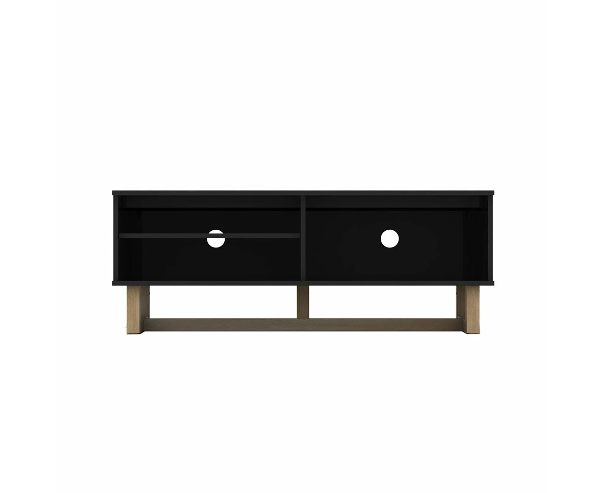 AVS 1200mm Raze Modular TV Stand in Gloss Black With Oak Legs (RZ1200BO)