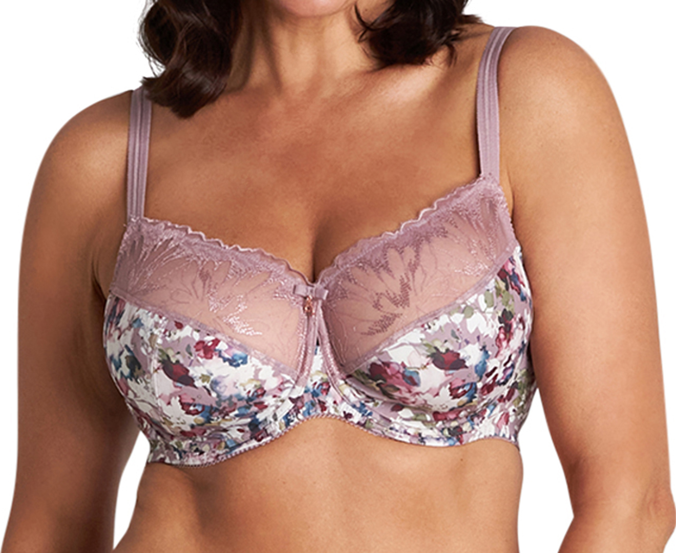 Fayreform Women's Thoughtful Underwire Bra - Elderberry/Floral Print