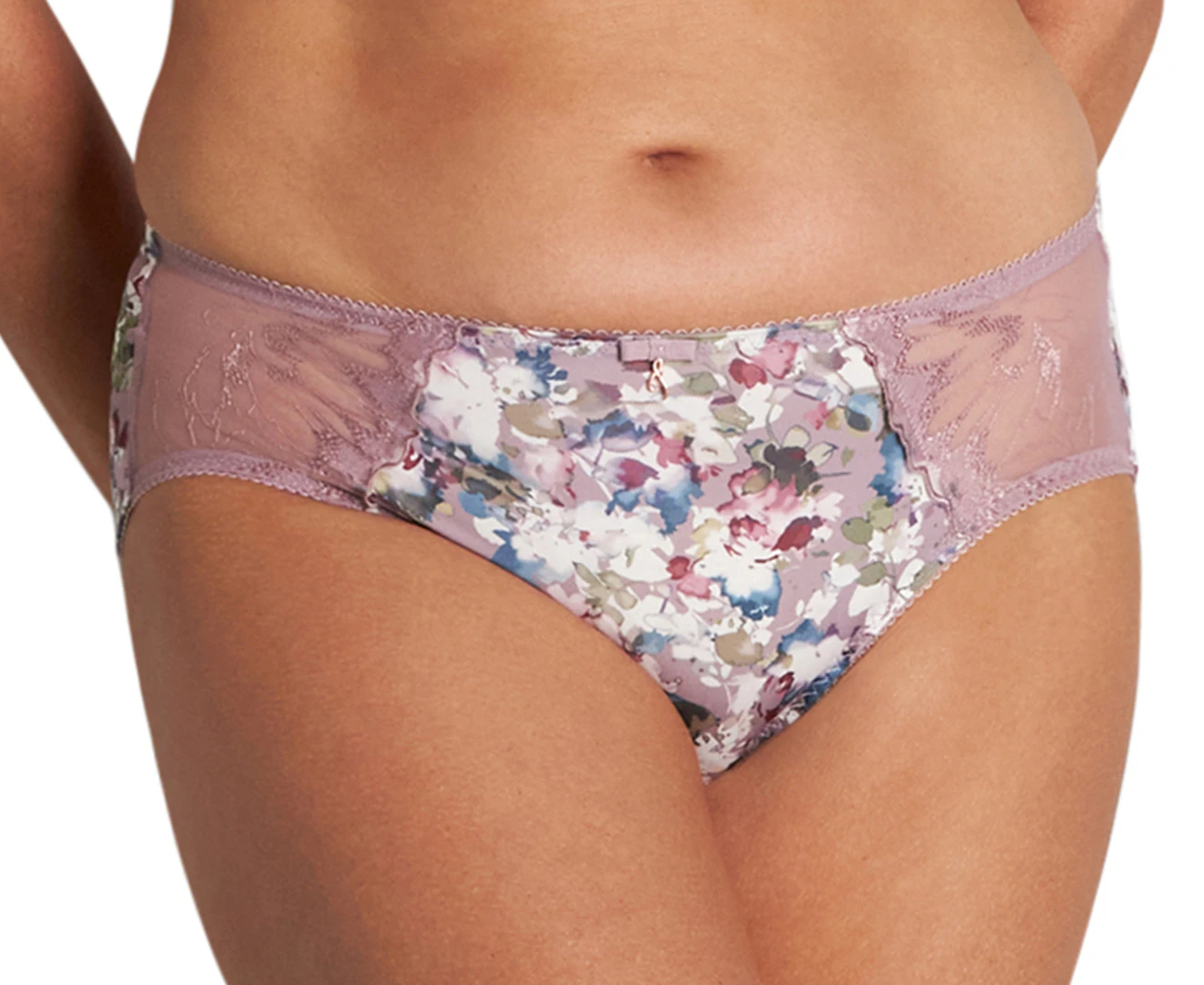 Fayreform Women's Thoughtful Boyleg Briefs - Elderberry/Floral Print