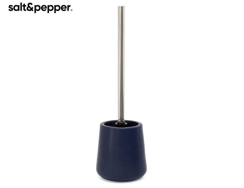 Salt & Pepper Lyon Toilet Brush & Holder - Prussian