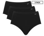 Underworks Women's Midi Briefs 3-Pack - Black