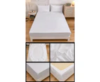 Fitted Sheets, Microfiber Breathable Deep Pocket, 3-Piece Bed Sheet Set 1 Fitted Sheet 2 Pillowcases-Yi Ren
