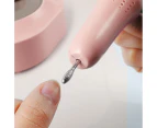 Electric Nail Drill Machine Art Manicure Pedicure Tool Kits Nail Treatments 4 Bits 1 Set Pink