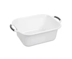 3x Box Sweden 12.5L Basin Rectangular w/ Handles Washing Bucket Storage Tub Asst