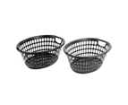 3 x Boxsweden Eco Essentials Oval 58cm Laundry Basket Storage Organiser Assorted