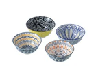 4x Lemon & Lime Moroccan Deco 15.5cm Ceramic Serving Food/Soup Bowl Round Asstd