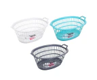 3 x Boxsweden Oval Laundry Basket - Assorted