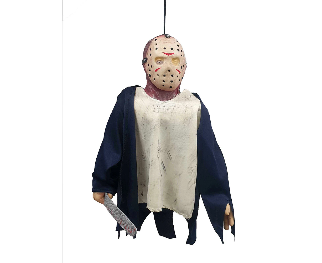 Warner Bros Jason Vorhees Hanging Puppet Friday 13th Horror Halloween Decor