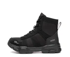 Mens Womens Anti Shock Steel Toe Indestructible Boot Safety Boot Construction Work Shoes black