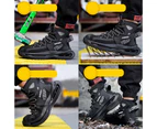 High Quality Steel Toe Work Boot Casual Trainers Breathable Lightweight Men High Gang Sport Safety Shoes For Men Grey