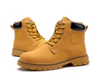 Anti Static Safety Shoes Steel Toe Work Men Safety Boots Shoes Working Shoes For Industrial Safety Slip Resistant Yellow