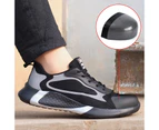 Steel Toe  Labor Protection Shoes For Men Women Work Sneakers Construction Shoes Breathable Lightweight Industrial Safety Shoes black